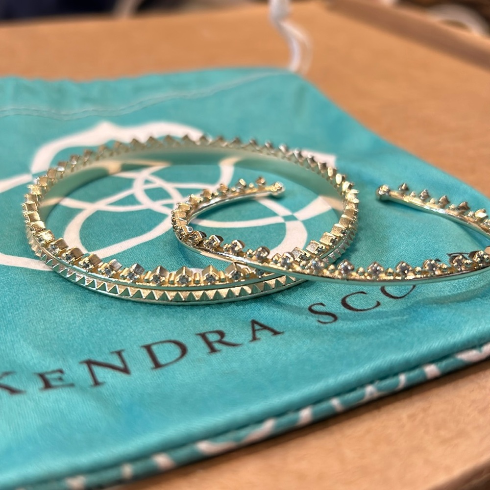 Kendra Scott Mary Caroline bangle and cuff set gold